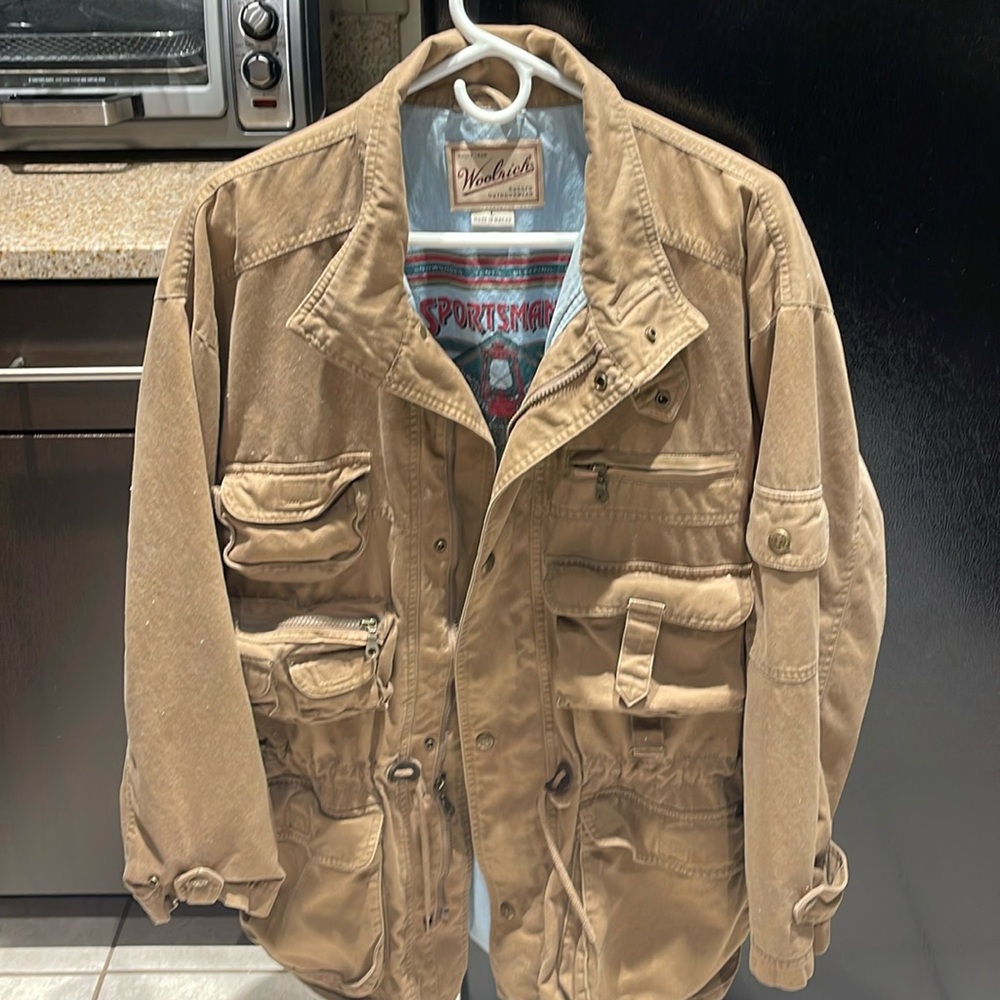 Men’s vintage Woolrich fishing field jacket Size L